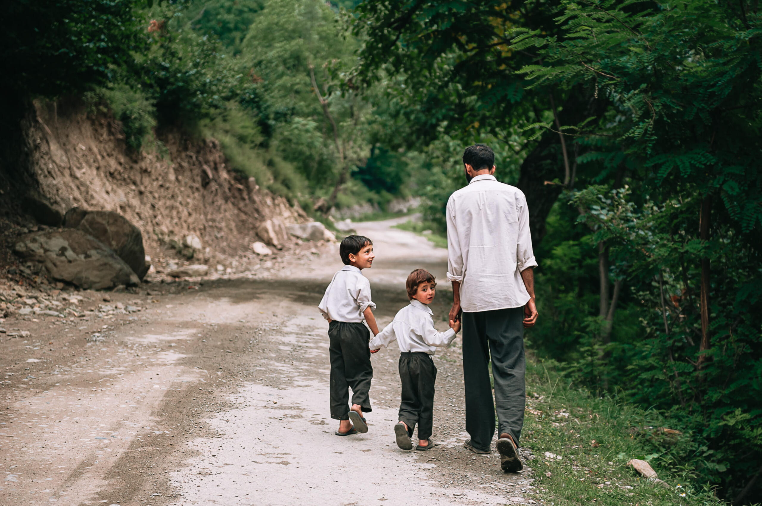 Father and sons