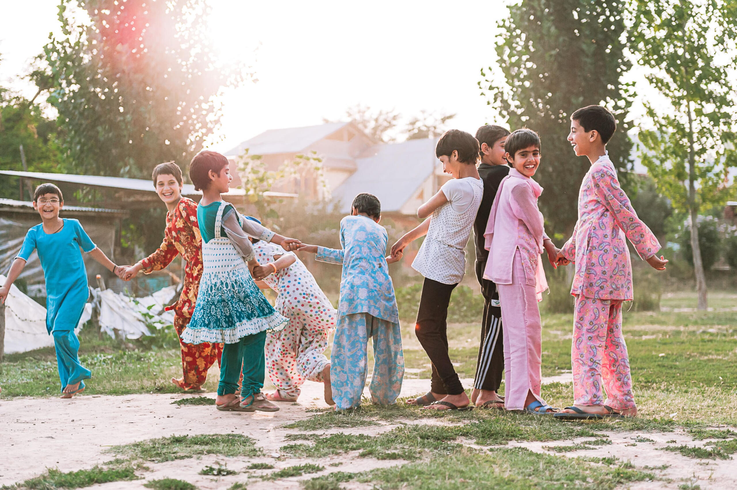 This playtime helps children build friendships and cope with their psychological trauma