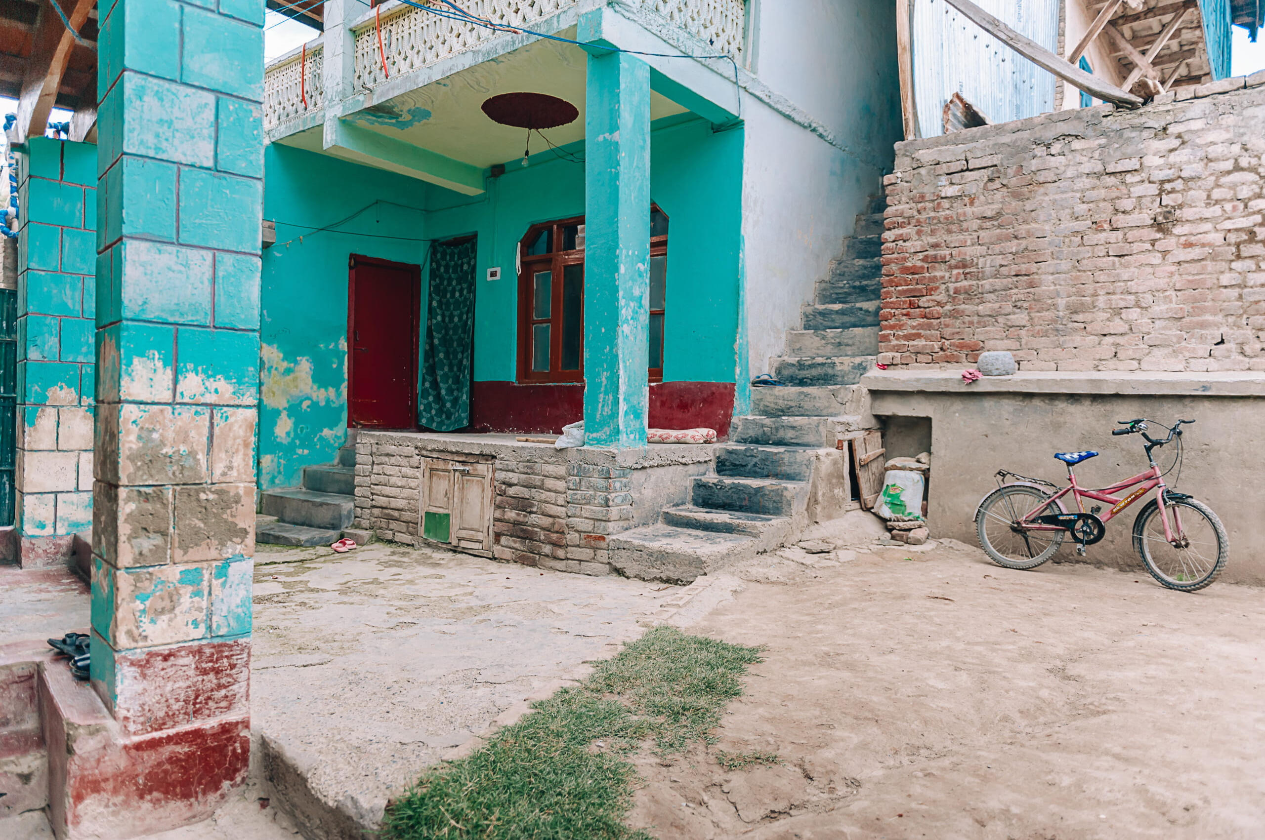 The courtyard of Rafiqa's home